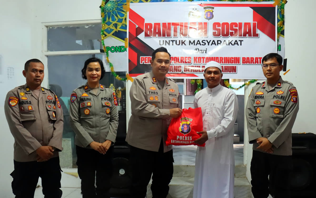 Kapolres Kotawaringin Barat AKBP Theodorus Priyo Santosa, S.I.K., kunjungan ke Pondok Tahfizd Qur'an An - Najjah (foto: istimewa)