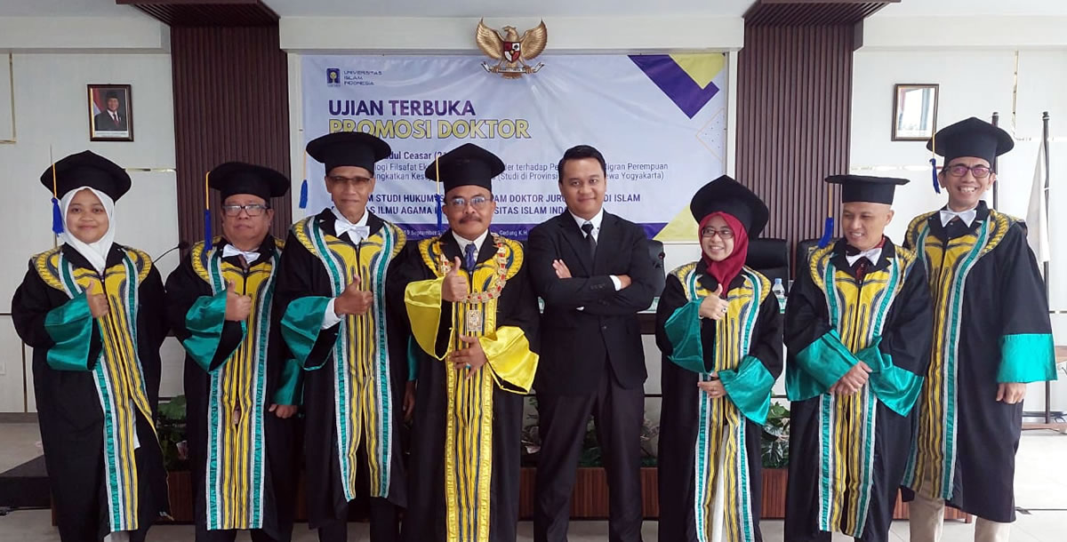 Ibnul Jauzi Abdul Ceasar raih gelar Doktor Hukum Islam di FIAI UII (foto: Firnas)