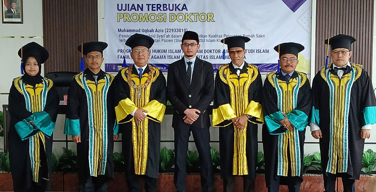 Muhammad Uqbah Azis dosen UMS raih gelar doktor Hukum Islam di UII (foto: Firnas)